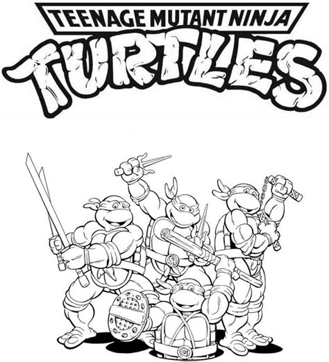 Printable Coloring Pages Ninja Turtles